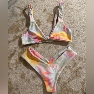 Tie Dye Skatie Bikini (top and bottom) size xs